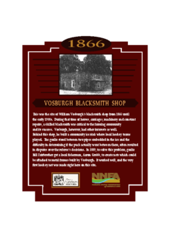 2-03. Vosburgh’s Blacksmith Shop